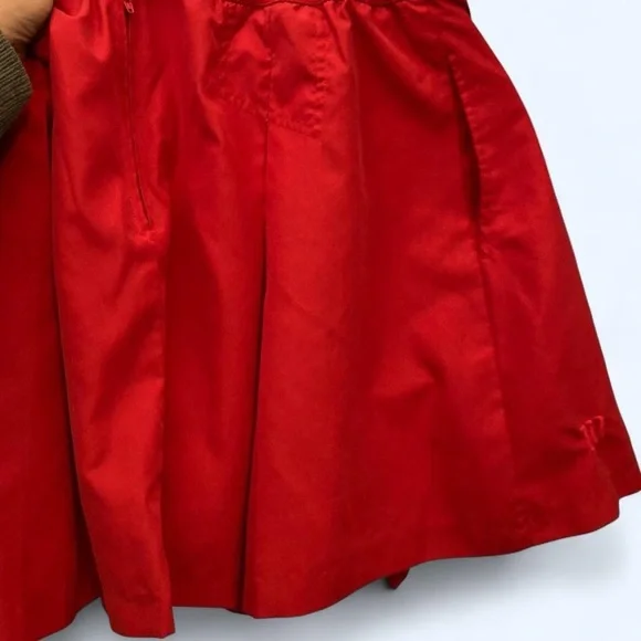 Elegant Red Women's Skirt - Picture 2 of 5